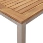 MesaComedorExterior Marrón 200x90x75cm Teak sólido