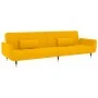 Sofá cama de 2 plazas con dos cojines terciopelo amarillo by vidaXL, Sofas - Ref: Foro24-337589, Price: 326,46 €, Discount: %