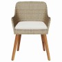 Silla de Jardín 2 pcs Beige 55 x 62.5 x 82cm ratán sintético