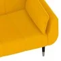 Sofá cama de 2 plazas con dos cojines terciopelo amarillo by vidaXL, Sofas - Ref: Foro24-337589, Price: 326,46 €, Discount: %