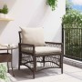 Silla de Jardín Marrón 60 x 70 x 78cm ratán sintético