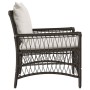 Silla de Jardín Marrón 60 x 70 x 78cm ratán sintético