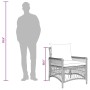 Silla de Jardín Marrón 60 x 70 x 78cm ratán sintético