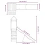 Parque infantil de exterior madera de pino impregnada de vidaXL, Columpios y estructuras de juegos - Ref: Foro24-3156972, Pre...