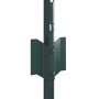 Postes de cerca 5 pcs Verde 60 cm Acero