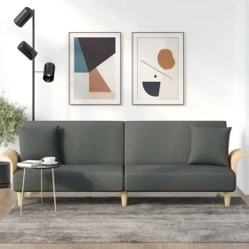 Dark gray fabric sofa bed with armrests by vidaXL, Sofas - Ref: Foro24-351844, Price: 307,64 €, Discount: %