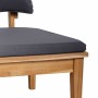 Banco de jardín 2 pcs Marrón Madera maciza de Teca
