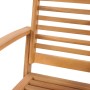 Sillas de jardín 2 pcs Natural 60 x 65 x 76.5 cm