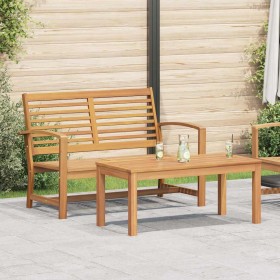 Conjunto de sofá de jardín Natural Madera de teca maciza