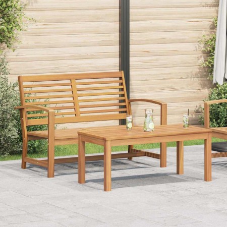 Conjunto de sofá de jardín Natural Madera de teca maciza