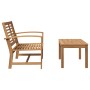 Conjunto de sofá de jardín Natural Madera de teca maciza