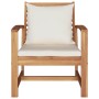Sillas de jardín 2 pcs Natural 60 x 65 x 76.5 cm