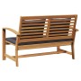 Conjunto de sofá de jardín Natural Madera de teca maciza