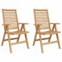 Sillas de jardín 2 pcs Marrón 52 x 64.5 x 108 cm