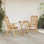 Sillas de jardín 2 pcs Marrón 52 x 64.5 x 108 cm