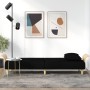Black fabric sofa bed with armrests by vidaXL, Sofas - Ref: Foro24-351845, Price: 251,08 €, Discount: %