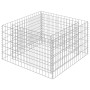 Arriate de gaviones de acero 90x90x50 cm