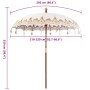 Parasol Balinés Crema (210-220) x 260 cm