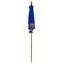 Parasol Balinés Azul (180-190) x 260 cm Algodón y madera maciza