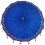 Parasol Balinés Azul (180-190) x 260 cm Algodón y madera maciza