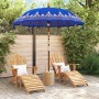 Parasol Balinés Azul (210-220) x 260 cm Algodón y madera maciza