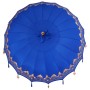 Parasol Balinés Azul (210-220) x 260 cm Algodón y madera maciza