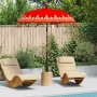 Parasol Balinés Rojo (180-190) x 260 cm Algodón y madera maciza