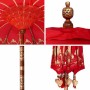 Parasol Balinés Rojo (180-190) x 260 cm Algodón y madera maciza