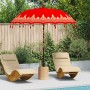 Parasol Balinés Rojo (210-220) x 260 cm Algodón y madera maciza