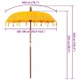 Parasol Balinés Amarillo (180-190) x 260 cm