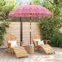Parasol Balinés Rosa (210-220) x 260 cm Algodón y madera maciza