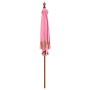 Parasol Balinés Rosa (210-220) x 260 cm Algodón y madera maciza