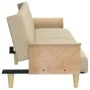 Sofa bed with armrests in cream fabric by vidaXL, Sofas - Ref: Foro24-351846, Price: 260,62 €, Discount: %