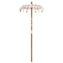 Parasol Balinés Crema (90-100) x 260 cm Algodón y madera maciza