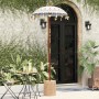 Parasol Balinés Crema (90-100) x 260 cm Algodón y madera maciza