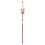 Parasol Balinés Crema (90-100) x 260 cm Algodón y madera maciza