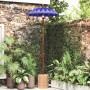 Parasol Balinés Azul (90-100) x 260 cm Algodón y madera maciza