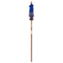 Parasol Balinés Azul (90-100) x 260 cm Algodón y madera maciza