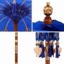 Parasol Balinés Azul (90-100) x 260 cm Algodón y madera maciza