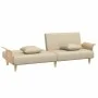 Sofa bed with armrests in cream fabric by vidaXL, Sofas - Ref: Foro24-351846, Price: 260,62 €, Discount: %
