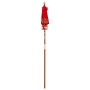 Parasol Balinés Rojo (90-100) x 260 cm Algodón y madera maciza