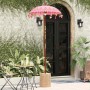 Parasol Balinés Rosa (90-100) x 260 cm Algodón y madera maciza