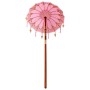 Parasol Balinés Rosa (90-100) x 260 cm Algodón y madera maciza