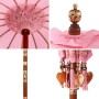 Parasol Balinés Rosa (90-100) x 260 cm Algodón y madera maciza