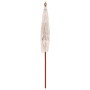 Sombrilla Crema (185-195) x 250 cm Algodón y madera maciza