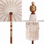 Sombrilla Crema (185-195) x 250 cm Algodón y madera maciza