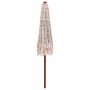 Sombrilla Crema (250-255) x 250 cm Algodón y madera maciza