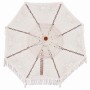 Sombrilla Crema (250-255) x 250 cm Algodón y madera maciza