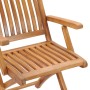 Sillas de jardín 2 uds con cojines verde brillante madera teca