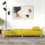 Sofa bed with armrests light yellow fabric by vidaXL, Sofas - Ref: Foro24-351847, Price: 265,03 €, Discount: %